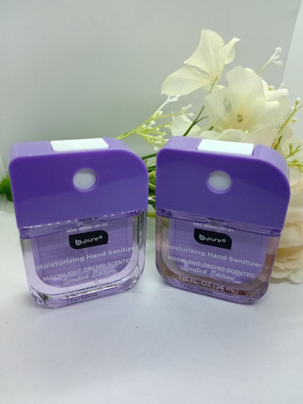 B. Pure Moisturizing Hand Sanitizers Set of 2 Moonlight Jasmine New 1.15 oz